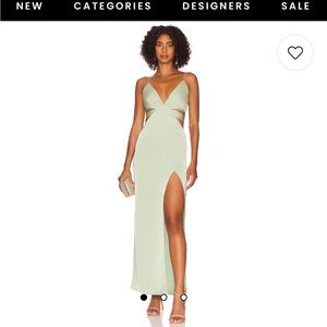 Super down sage maxi dress size medium